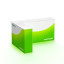 Promotion Counter LED right corner - printed all around, rear view