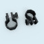 Crossbar holders simple for mounting on outer posts