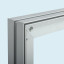 Display Wall Q-Frame® -  aluminium frame corner detail