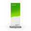 Additional stability: fold-out, height-adjustable stand