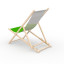 Deck chair without armrest - backside view