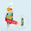 Bowflag® Select / Beachflag, convex edge, double-sided