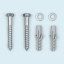 Screws and dowels set 8 x 70 mm