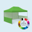 Pop Up tent Basic / Select 3 x 4.5 cm, 2 half-height walls + 1 solid wall, lime green