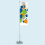 T-Pole® 100 with water-fillable base, capacity 70 l