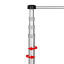 Mobile flagpole T-Pole® 200, height-adjustable, locking by counter-rotating movement