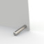 Alarm clock, detail: chrome-plated brass feet