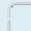 aluminium poles (ø 33 mm), locking using button springs