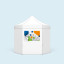 Pop Up tent Select Hexagon - wall with removable banner