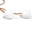 Cord with white pompom for tying