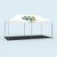 Gazebo Select combined with dem floor panel set 3 x 6 m