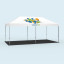 Pop Up tent Select combined with base plate set 3 x 6 m
