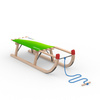 Davos sled Classic with blue pull rope with wooden handle (optional accessory)