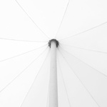 Star canopy pole with roof top - inside view