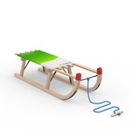 Davos sled Classic with blue pull rope with wooden handle (optional accessory)
