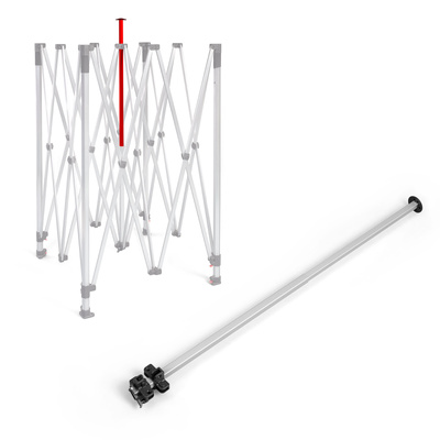 Roof peak brace for the frame of the Select folding pavilion/folding tent