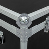 Additional corner protection through chrome-plated ball corners