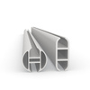 Aluminum keder profile ø 30 mm and aluminum keder profile 17 x 44 mm
