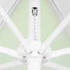 Parasol / Small umbrella with crank, detail of the pulley system