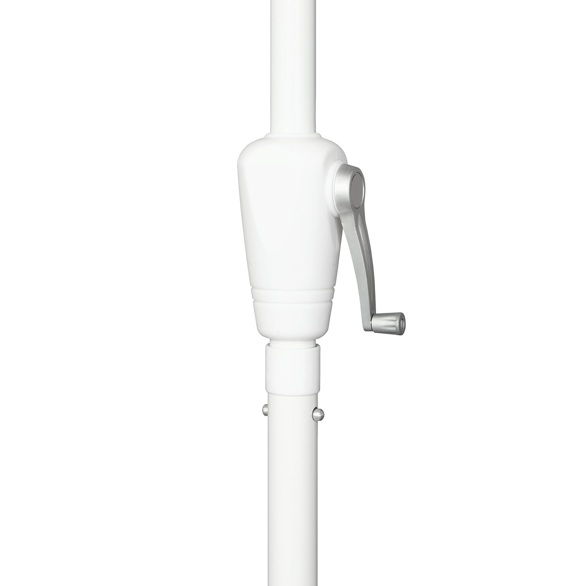 Small umbrella with crank, for easy opening and closing of the umbrella.