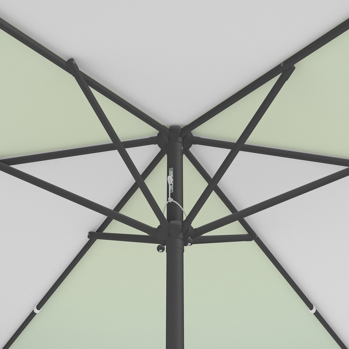 Parasol / Small umbrella with crank, view from below