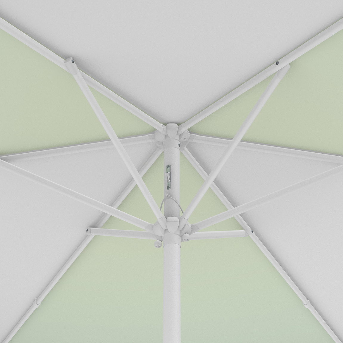 Parasol / Small umbrella with crank, view from below