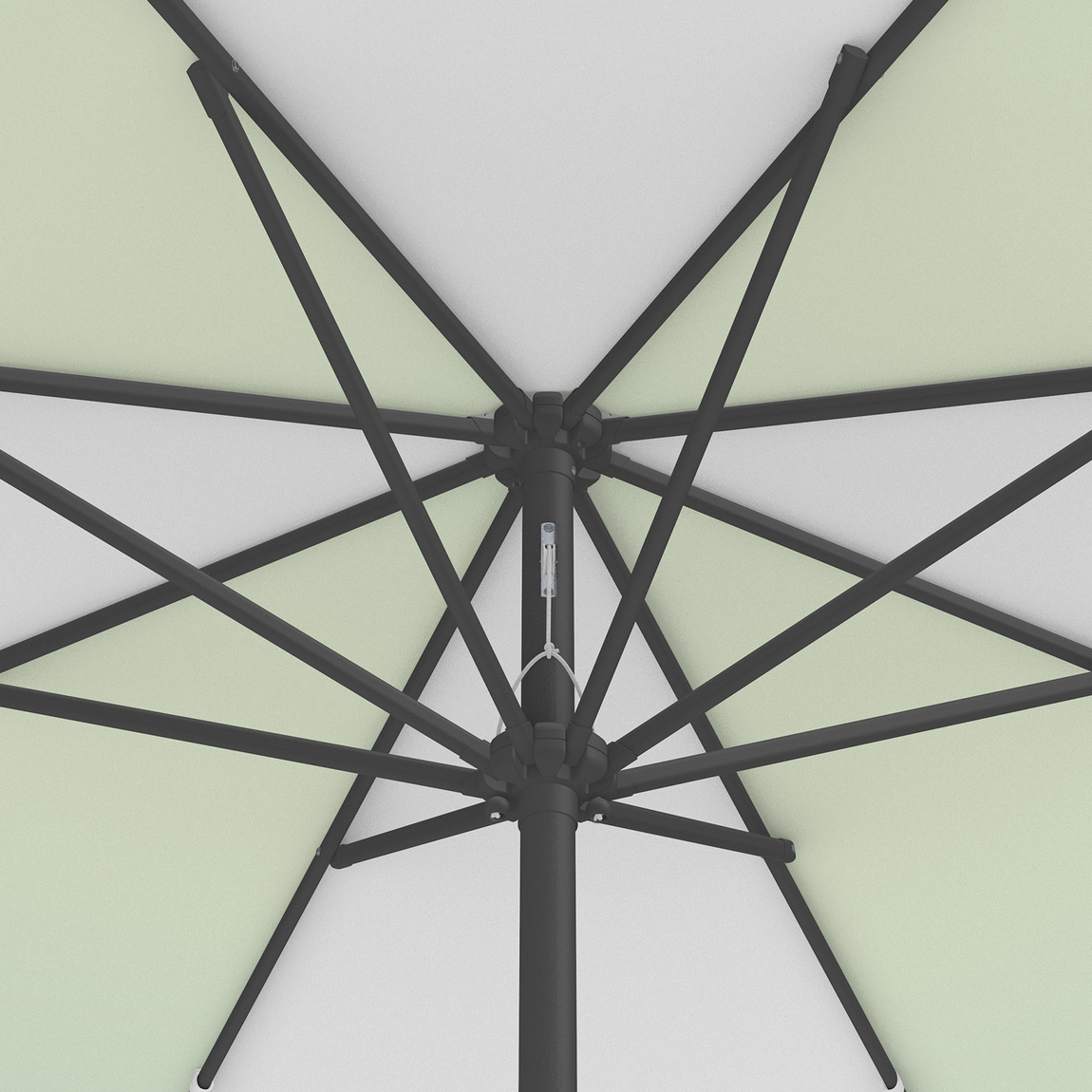 Parasol / Small umbrella with crank, view from below