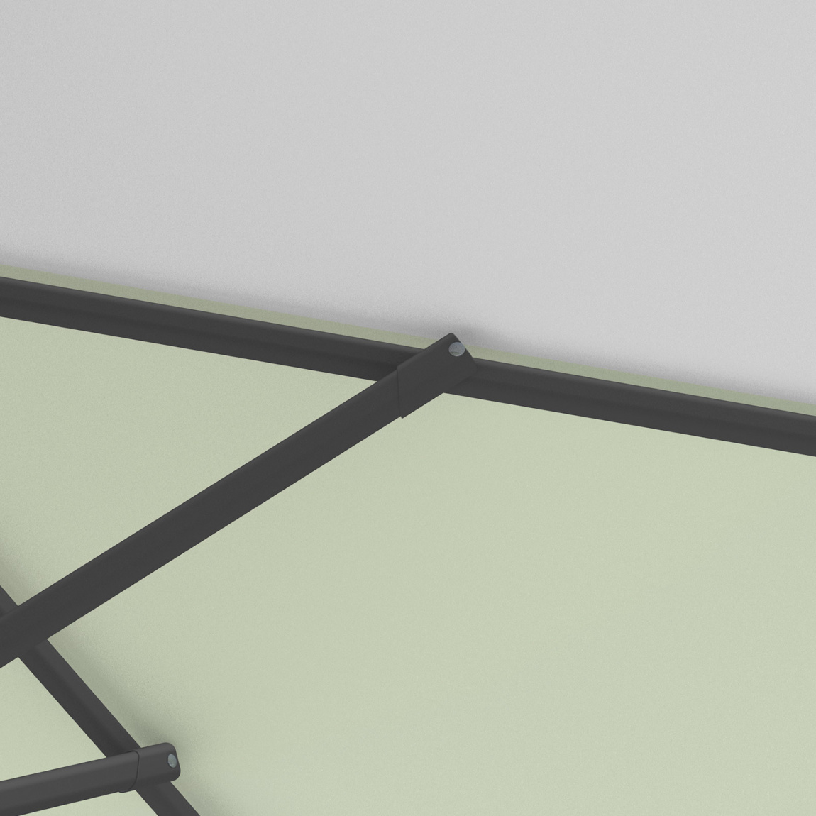 Parasol / Small umbrella with crank, robust ribs
