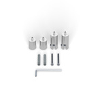 Stainless Steel Ceiling Mount Ø 13 mm - Set