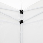 Tent roof: interior view with frame and tent walls