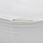 Seat cushion, round, detail: zipper