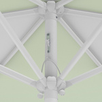 Parasol / Small umbrella with crank, detail of the pulley system