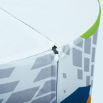 Seat cylinder, zipper detail
