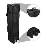 Trolley made of fabric, with handle and 2 wheels for easy transport.