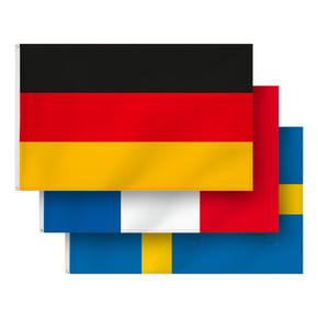 National Flags, Landscape Format - with eyelets