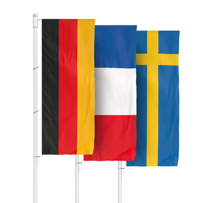 National flags for banner arms