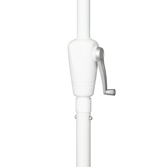 Small umbrella with crank, for easy opening and closing of the umbrella.