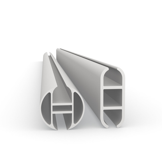 Aluminum keder profile ø 30 mm and aluminum keder profile 17 x 44 mm