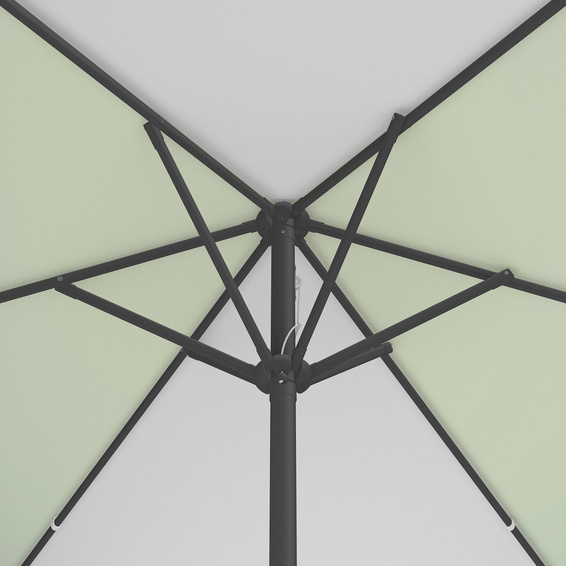 Parasol / Small umbrella with crank, view of the umbrella crown from below