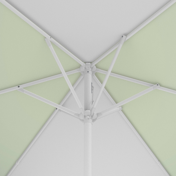 Parasol / Small umbrella with crank, view of umbrella crown from below