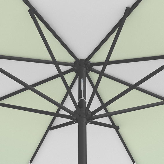 Parasol / Small umbrella with crank, view from below