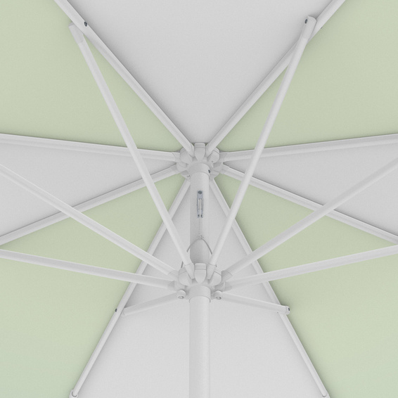 Parasol / Small umbrella with crank, view from below