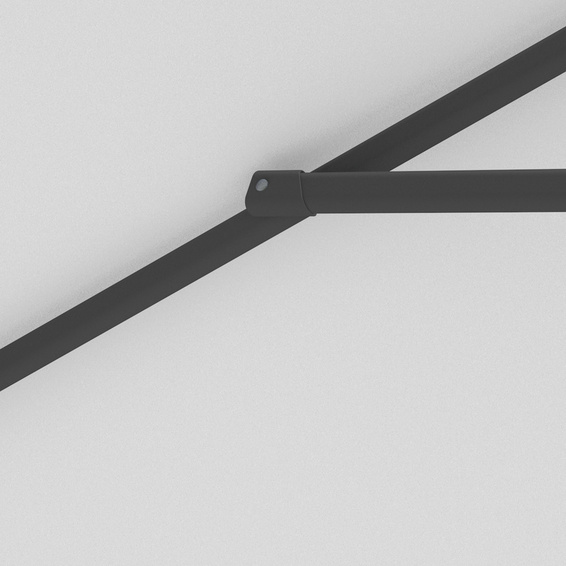 Parasol / Small umbrella with crank, robust ribs