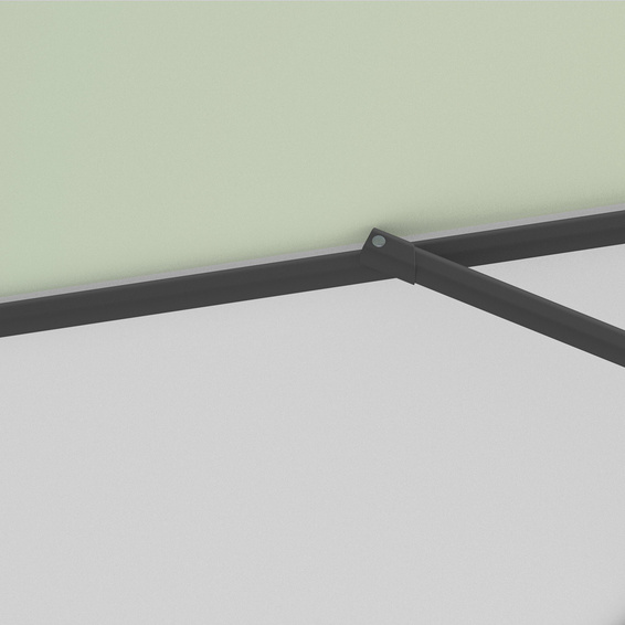 Parasol / Small umbrella with crank, robust ribs
