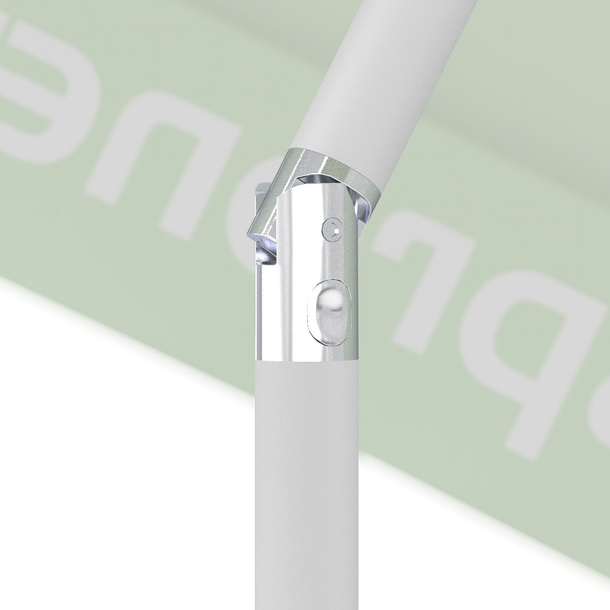 Parasol / Small umbrella with crank, tiltable canopy crown