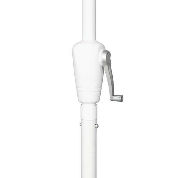 Small umbrella with crank, for easy opening and closing of the umbrella.