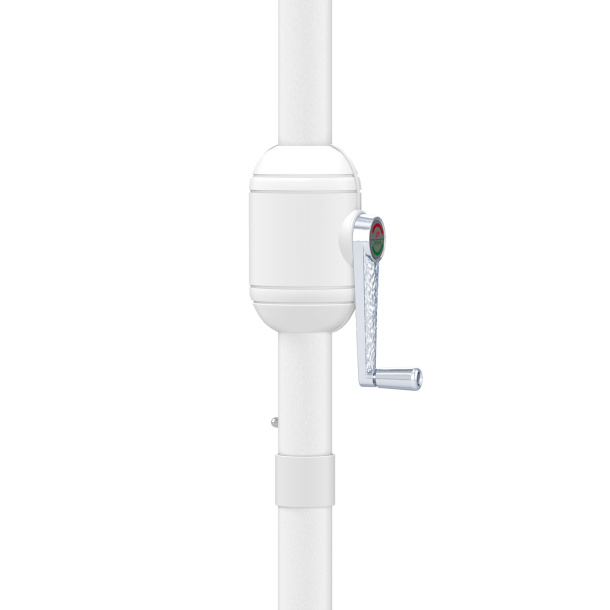 Parasol with crank – for easy opening and closing