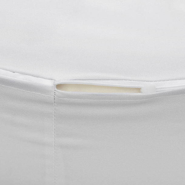 Seat cushion, round, detail: zipper
