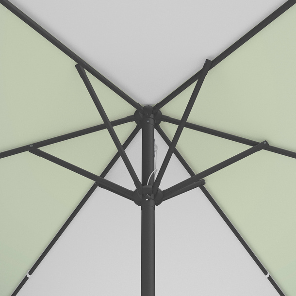 Parasol / Small umbrella with crank, view of the umbrella crown from below