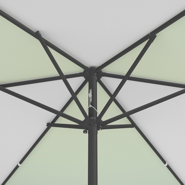 Parasol / Small umbrella with crank, view from below